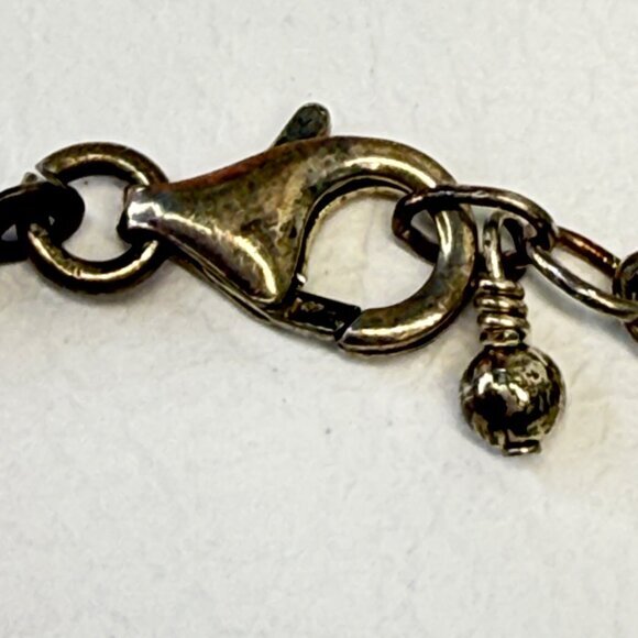 Abalone Mosaic Heart Pendant Necklace Pastel Beachy Coastal Feminine Reversible - Picture 5 of 9